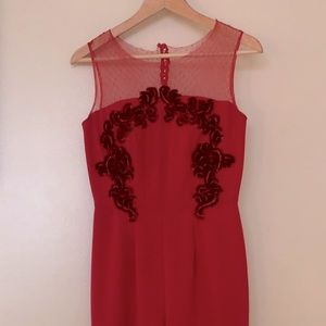 Incredible one of a kind red jumpsuit. Fits like a glove